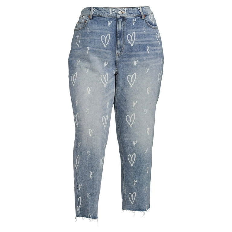 No Boundaries Juniors Plus Size High Rise Slim Straight Jeans Walmart