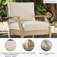 thumbnail image 3 of Signature Design by Ashley Contemporary Clare View Lounge Chair with Cushion, Beige, 3 of 7