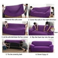 thumbnail image 3 of Unmbo Elastic Velvet Sofa Slipcover,Anti-Slip Stretch Couch Cover Furniture Cover, 3 of 7