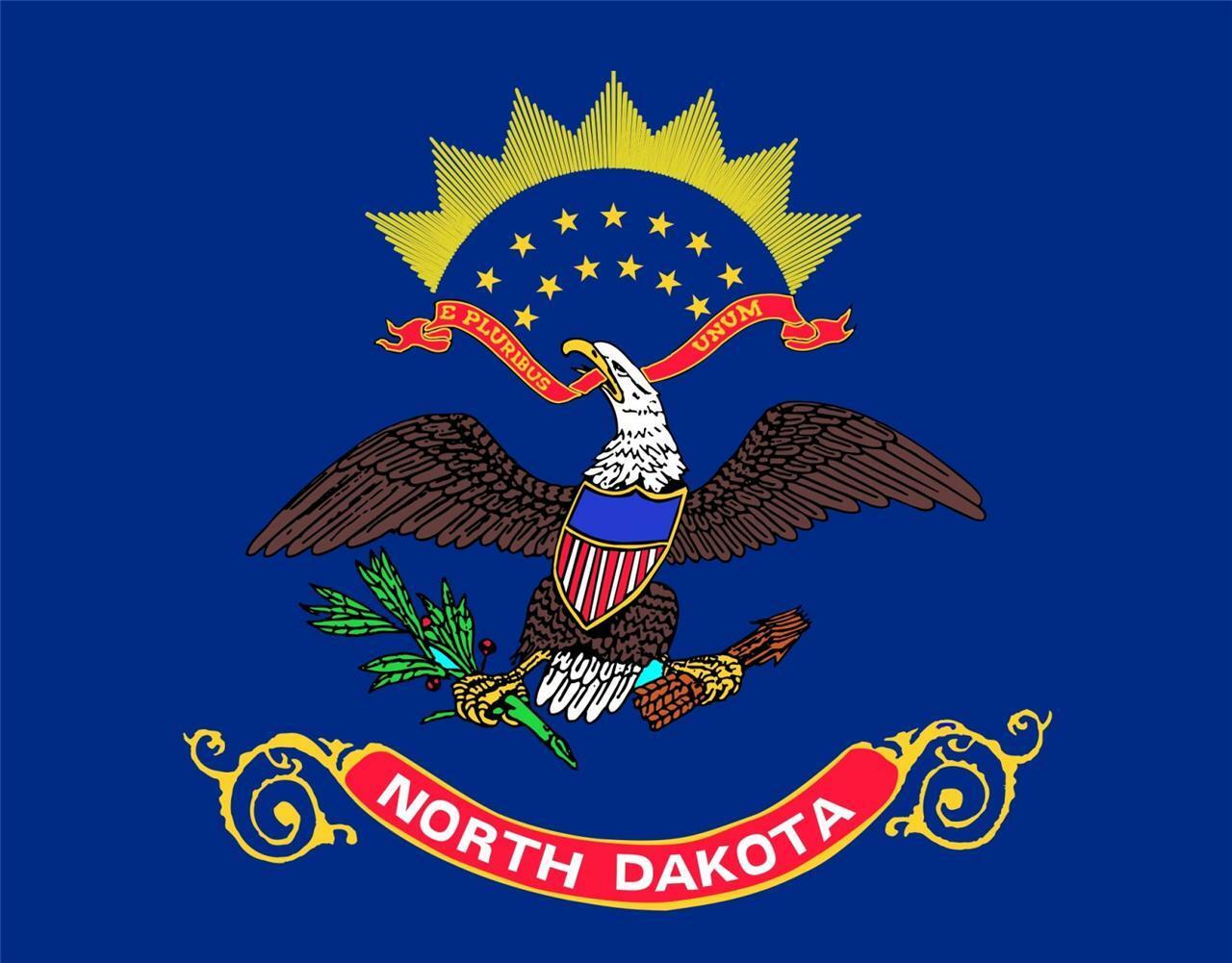 North Dakota State Flag Bismarck Fargo Butte Nd-12 Inch BY 18 Inch