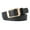 Black, variant on Women Belt Adjustable Length Metal Buckle Faux Leather Belt Versatile Solid Color Belt Jeans Shirt Coat Belt Fashion Accessories