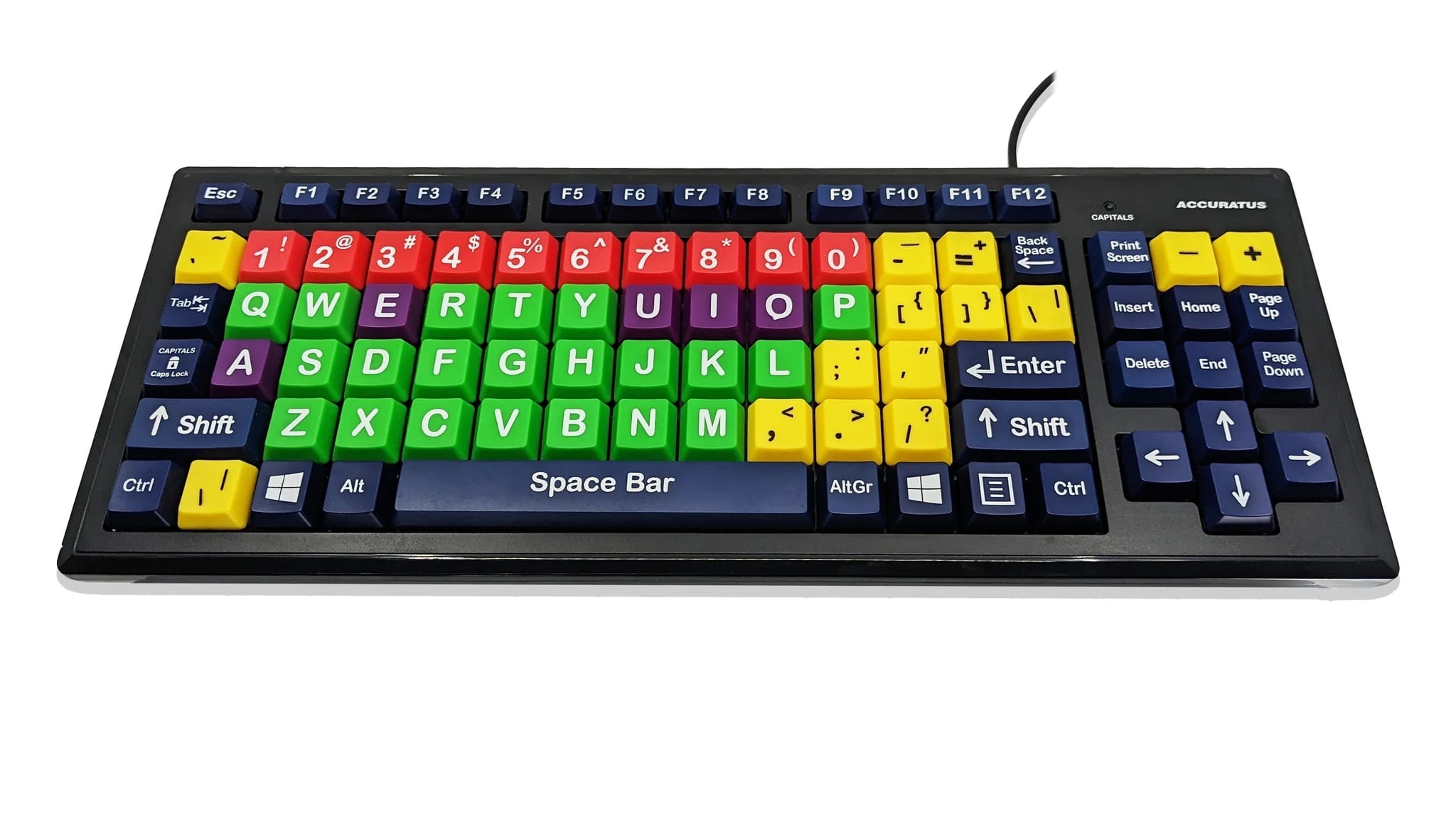 Ablenet VisionBoard 2 Large Key Wired Computer Keyboard - Full