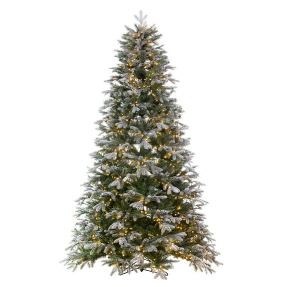 Vickerman 10' x 72" Frosted Douglas Fir Artificial Pre-Lit Christmas Tree, Warm White 3mm LED Lights.