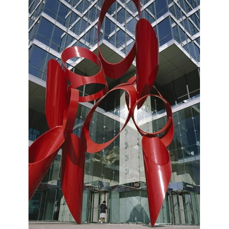Ikea Usa Dallas Red Modern Sculpture, Ncnb Plaza, Dallas, Texas, United States of America (Usa), North America Print Wall Art By G Richardson ()
