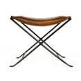 thumbnail image 4 of Butler Melton Brown Leather Stool, 4 of 5