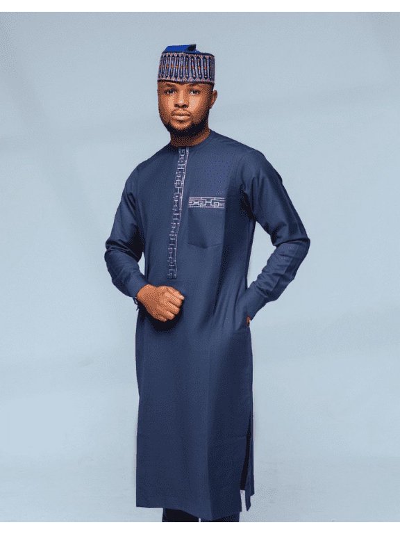 Kaftan African Men Shirt African Men's Wear African Mens Fashion Slim Fitted Kaftan