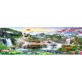 thumbnail image 1 of 5D bricolaje taladro completo diamante pintura cascada jardín cruz puntada arte bordado, 1 of 9