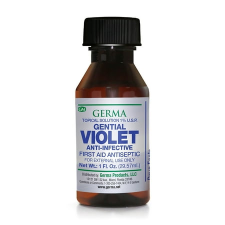 - Germa Gentian Violet, Antiseptic, Antibacterial, Abrasions / Violeta Cristal, Antiseptico , Antibacterial, Abrasiones - 1oz
