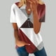thumbnail image 2 of Blusa de manga corta con cuello en V, informal, cómoda y elegante para mujer OAVQHLG3B Store lin121212, 2 of 5
