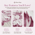 thumbnail image 5 of Planet Rugs Round Flower Accent Rug 5 Ft Pink, 5 of 10