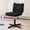 Black, variant on Carolayne 13.8-18.9‘’ Adjustable Vanity Chair, 360° Swivel Upholstered Ottoman Stool for Makeup Room Living Room, Black