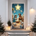 thumbnail image 6 of WWC Christmas Door Cover, 71" x 35" Festive Wall Backdrop, Indoor Outdoor Hanging Christmas Decorations for Front Door Holiday Party Decor, 6 of 6