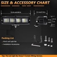 thumbnail image 4 of Faros de automóviles 2 luces de trabajo LED 6000 K, 6 pulgadas, luces de trabajo para coche, luces de conducción IP68, focos impermeables para camiones, motocicletas, SUV, vehículos todo terreno, ba, 4 of 8