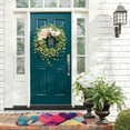 thumbnail image 3 of ONETECH Mix of Color Shapes Happy Artwork Front Door Mat Outdoor Entrance Doormat Entrance Mat for Home Entrance Outside Entry 19.68*47.24 in, 3 of 6