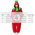 thumbnail image 3 of Tqyyweavej Womens Fleece Onesie Pajamas Fuzzy Zip Up Long Sleeve One Piece Romper Loungewear Fruit Winter Warm Hooded Jumpsuit Sleepwear with Pockets, 3 of 5