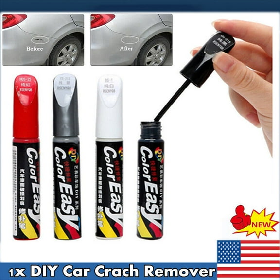 DIY Auto Paint Repair Pen Brush Car Clear Scratch Remover Touch Up Pens 4 COLOR