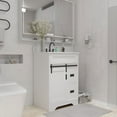 thumbnail image 3 of MAYEERTY 24" Narrow Bathroom Vanity with Sink, Bathroom Sink Cabinet with Storage for Small Apartment Small Space, White, 3 of 13