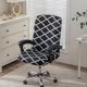 thumbnail image 3 of DEKAXID - Funda elástica para silla de oficina (1 unidad), con respaldo alto y giratoria, con cremallera, lavable y extraíble, ideal para decoración del hogar y la oficina., 3 of 7