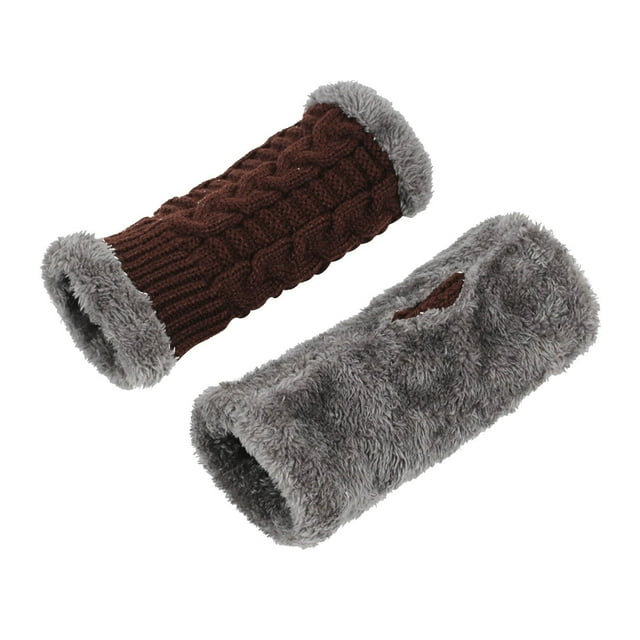 GDREDA Thermal Gloves for Women Cold Weather Windproof Winter Mittens with Touchscreen Technology Coffee,One Size