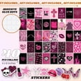 thumbnail image 3 of 97 Decor Y2k 4x6 Hot Pink Collage Poster Set, 40 Pieces, 3 of 7