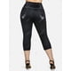 thumbnail image 3 of Leggings Talla Extra Estampado 3D Curvo Cintura Alta Rosegal Leggings de talla grande, 3 of 5