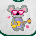 thumbnail image 4 of Inktastic Koala Cute Girls Guitar Girls Baby Bib, 4 of 4