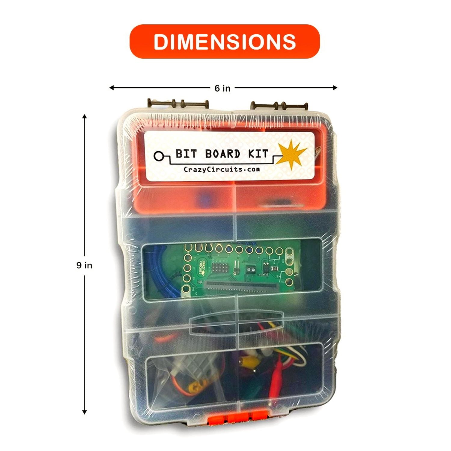 Brown Dog Gadgets Crazy Circuits Bit Board Kit (Microbit NOT Included) – STEM Learning with LEDs & Servos