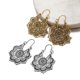 thumbnail image 2 of Vintage Mandala Flower Drop Dangle Earring Pendant Earrings, 2 of 5