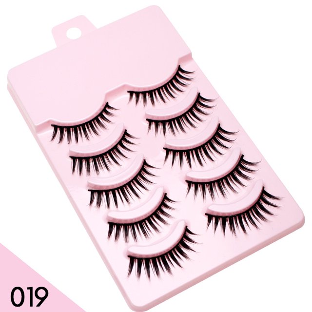 5 Pares De Pestañas Postizas Naturales De Anime Suaves Diarias Extensión De Ojos Maquillaje