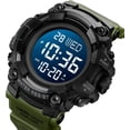 thumbnail image 7 of Men's Black Sports Watch - Large Face Chronograph Military Wristwatch with Luminous Hands, Waterproof Casual Silicone Strap for Outdoor and Daily Use - Gift for Men, 7 of 7