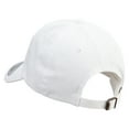thumbnail image 3 of Cool Fish Line Logo Embroidered Dad Style Unstructured Low Profile 6 panel Cotton Cap - White OSFM, 3 of 5