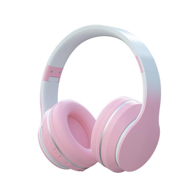 Auriculares PP Gaming Methold Color sólido Cancelación de ruido Dinámico elegante Compatible con Bluetooth 5.1 Rosa