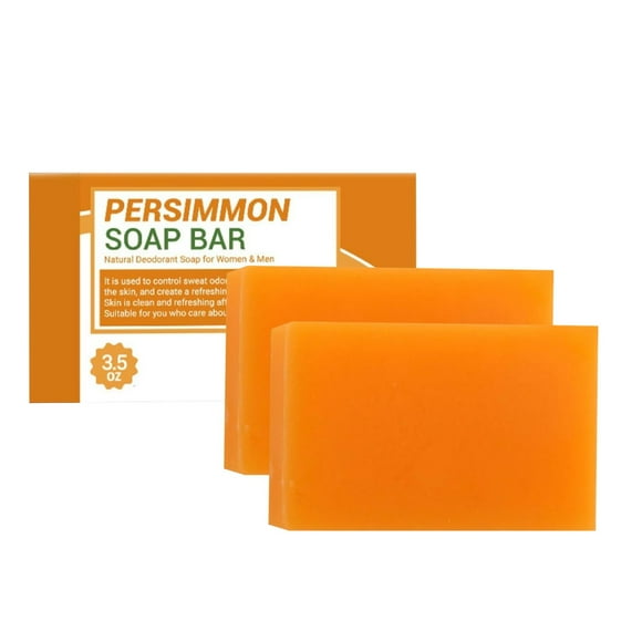 Jabón corporal desodorizante que elimina la suciedad y la grasa sin resecar. Aroma a caqui. 100 g.