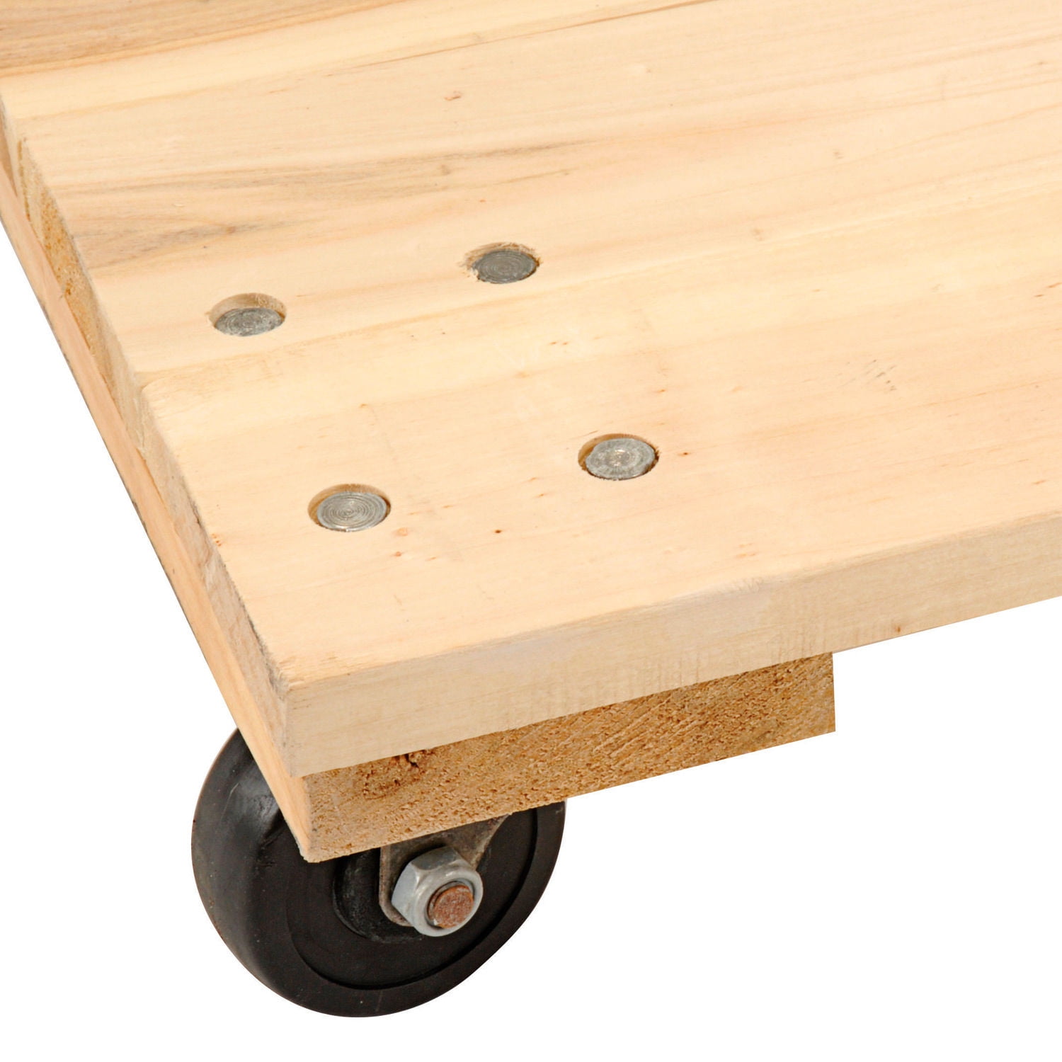 Global Industrial Hardwood Dolly with Solid Deck 24 x 16 1000 Lb. Capacity