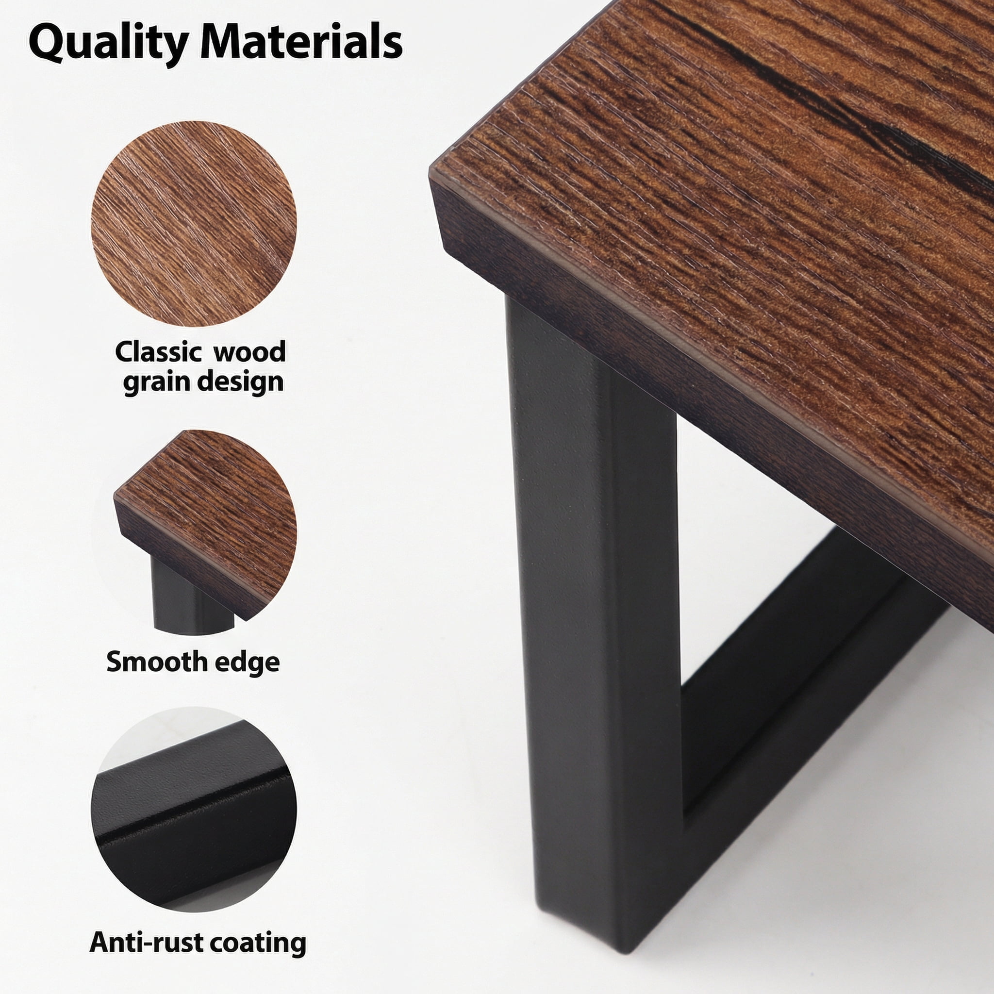 Dual Monitor Stand Riser with Pen Slot - Adjustable Length & Angle, Brown Desk Organizer for Computer Screens