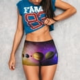 thumbnail image 3 of Lsque Planets And Stars Pattern High Waisted Biker Shorts for Women-Tummy Control Fitness Athletic Workout Running Yoga Gym Shorts,Moisture-Wicking-Small, 3 of 9