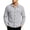 Gray, variant on Men's Turn-Down Collar Jacket, Solid Color Loose Fit Long Sleeve, Casual Outerwear Coat With Pockets For Men White M