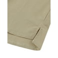 thumbnail image 4 of Mialoley 2Pcs Men's Sleepwear Set Solid Color Long Sleeve V-Neck Pullover Elastic Waist Pants, 4 of 8
