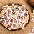 thumbnail image 4 of Lindas pegatinas de animales, pegatinas adhesivas de papel, oso, portátiles, decoración de álbum DIY, 45 Uds., 4 of 9