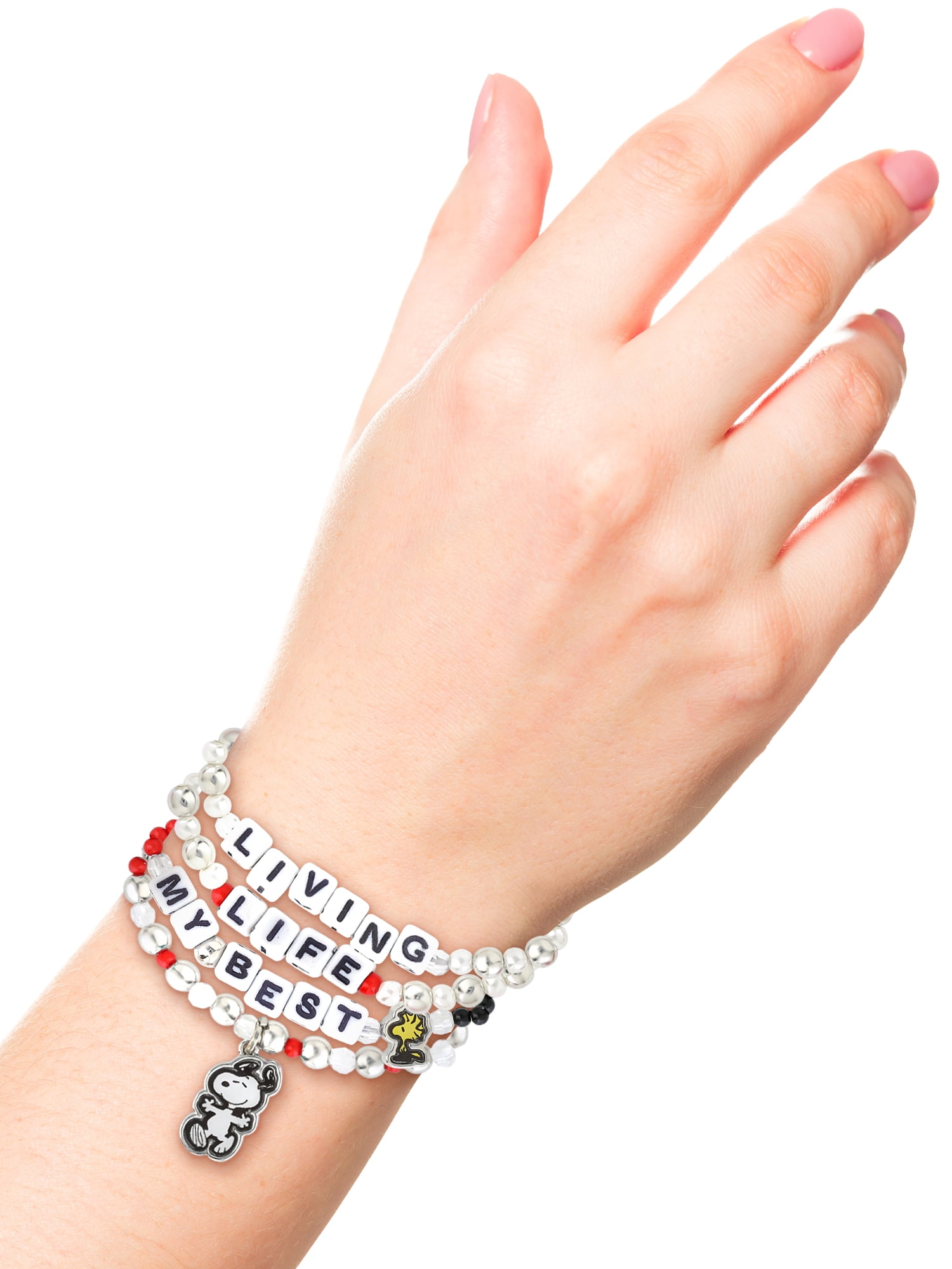 Peanuts Girl's/Tween Snoopy Inspirational Stretch Bracelet Set