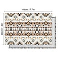 thumbnail image 5 of Rustic Boho Flax Placemats Set of 6, 12x18 Inch Vintage Nordic Tribal Style Artistic Ethnic Patterns, Washable Style Table Mats for Kitchen or Dining, 5 of 5