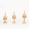 thumbnail image 5 of Adornos de estilo europeo Mesa de comedor de vidrio Cena romántica a la luz de las velas de estilo occidental Adornos de tres piezas Accesorios de boda Candelabro decorativo, 5 of 5