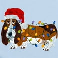 thumbnail image 2 of CafePress - Basset Tangled In Christmas Lights Body Suit - Long Sleeve Cotton Baby Bodysuit, 2 of 4