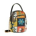 thumbnail image 7 of FORMRS Crossbody Bag for Women Quilted Travel Shoulder Cell Phone Purse with Chain Strap Handbag, Floral Patterns, 7 of 7
