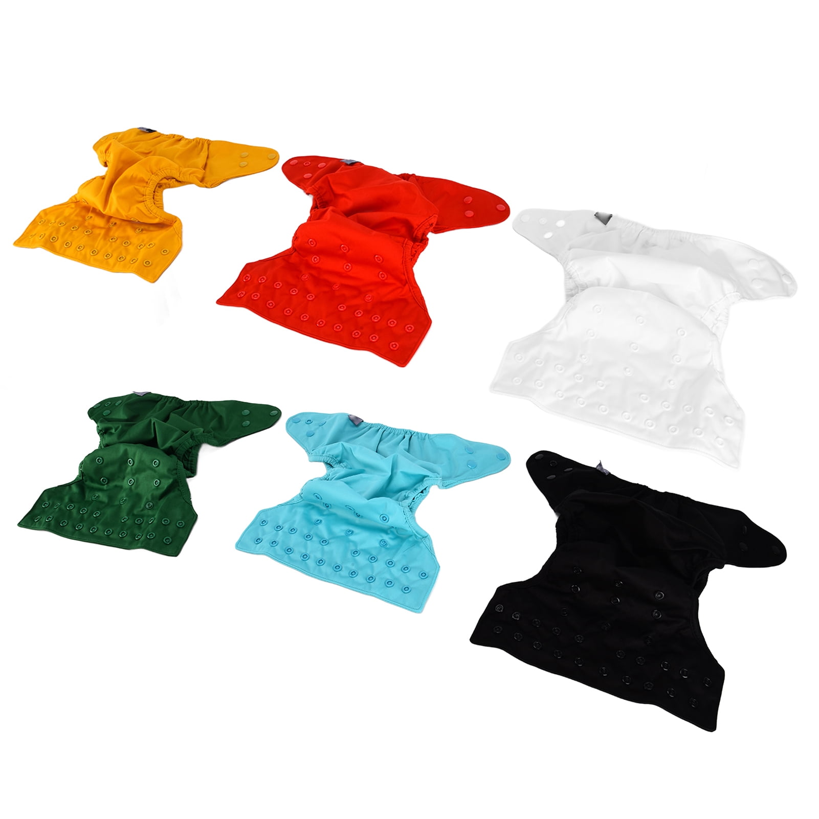 6 Pcs Baby Cloth Diaper Covers Adjustable Reusable Clothes Covers for Fitted Diapers