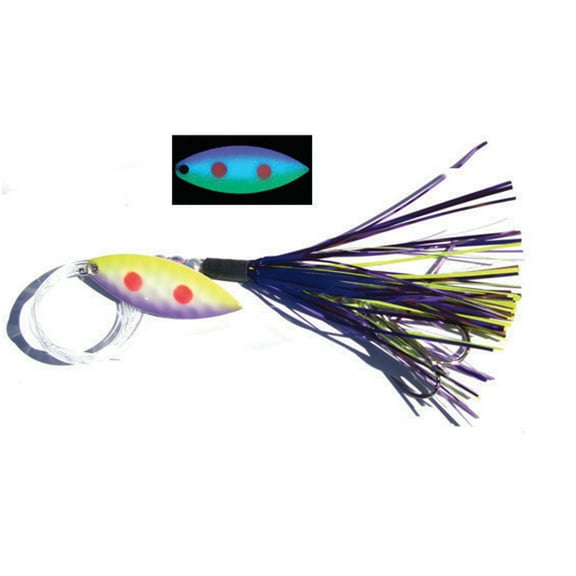 Moonshine Lures, Fly Trolling Spoon, Leader 36 inch, JJ Mac
