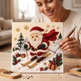 thumbnail image 4 of Christmas Diamond Art Painting Kit for Beginners, DIY Pearl Art Set with Frame 9 Classic Holiday Designs for Wall Decor Home Holiday Gift by OVFUIZ, 4 of 8