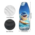 thumbnail image 6 of Uourmeti Surfing Shark Print Front Car Seat Cover Stretchy Seat Covers for Cars Anti-Aging Wear Resistant 1 Pieces Set Compatible with Auto Vehicle, 6 of 6