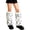 Leopard, variant on Faux Fur Fuzzy Leg Warmers for Women Grils, Soft Furry Winter Boot Cuff Wrist Covers Boots Sleeves