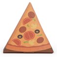 thumbnail image 4 of Eco Pie Kraft Paper Pizza Slice Box - Clamshell - 9 1/4" x 10 1/4" x 1 3/4" - 100 count box - Restaurantware, 4 of 10